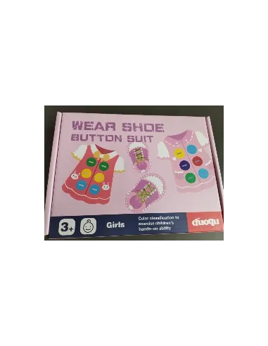 SET ENHEBRADO DIDACTICO ROPA Y ZAPATOS P/NIÑA ST650