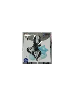 SET DE GLOBOS MET. SMOKING X7 PZAS