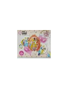 SET DE GLOBOS MET. PRINCESAS X5 PZAS