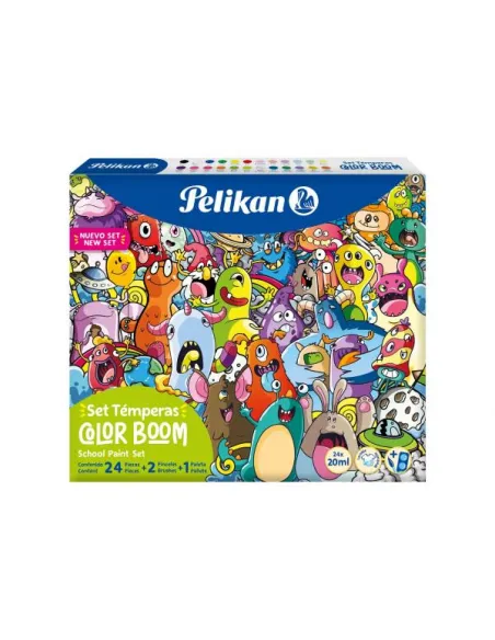 SET PELIKAN TEMPERA COLOR BOOM 24 COLORES