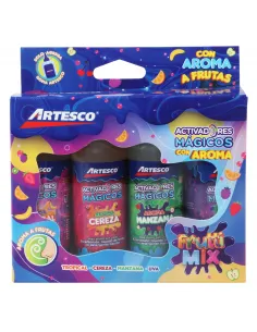 SET ARTESCO FRUITTI MIX ACTIVADOR SLIME 65ML X4UND
