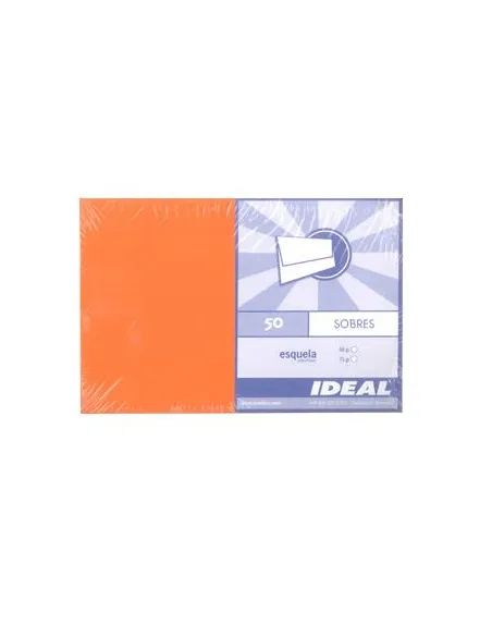 SOBRE IDEAL ESQUELA NARANJA 80GR X 50
