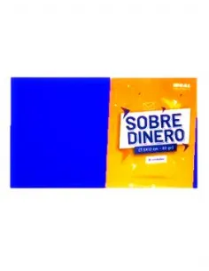 SOBRE IDEAL P/DINERO X 10UNDS AZUL 7.5X12CM
