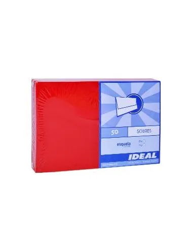 SOBRE IDEAL ESQUELA ROJO 80GR X 50