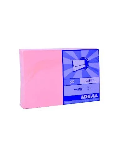 SOBRE IDEAL ESQUELA ROSADO 80GR X 50