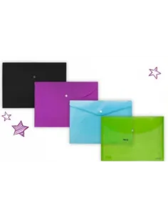 SOBRE REX PLASTICO A4 MORADO C/BROCHE