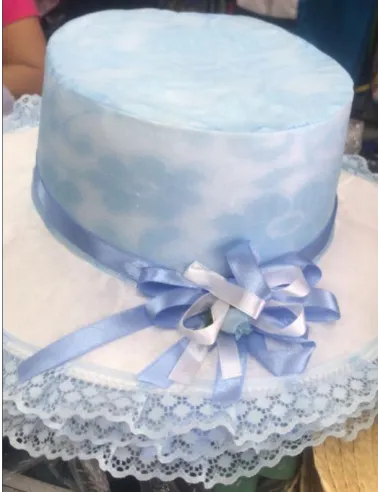 SOMBRERO RA BLANCO C/CELESTE GUAYAQUILEÑA