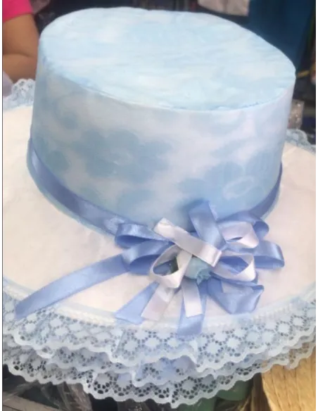 SOMBRERO RA BLANCO C/CELESTE GUAYAQUILEÑA