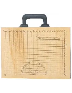 TABLERO MADERA DIBUJO TECNICO T/A4 EN CAJA C/REGLA