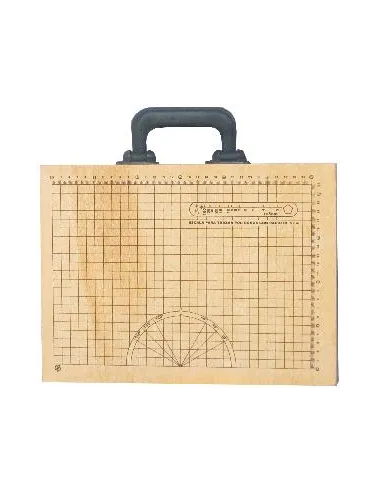 TABLERO MADERA DIBUJO TECNICO T/A4 EN CAJA C/REGLA