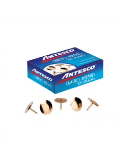 TACHUELA ARTESCO DORADO 10MM 100 UND
