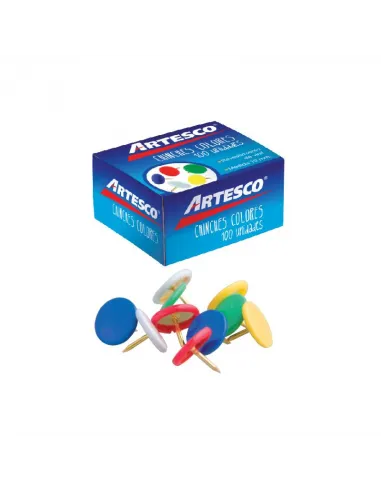 TACHUELA ARTESCO COLORES 10MM 100 UND