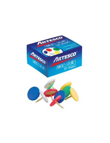 TACHUELA ARTESCO COLORES 10MM 100 UND