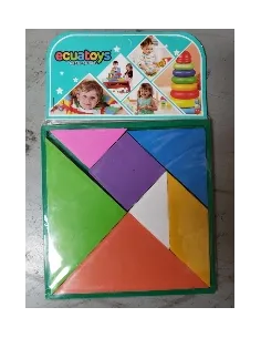TANGRAM PLASTICO MEDIANO 11.5CMX11.5CM