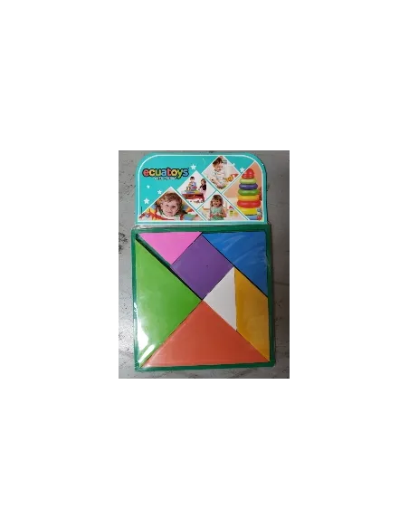 TANGRAM PLASTICO MEDIANO 11.5CMX11.5CM