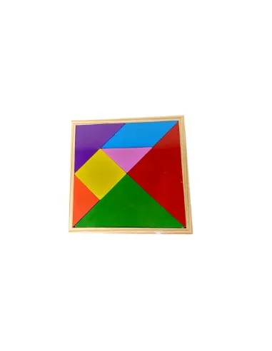 TANGRAM MADERA 7 PZS 19X19CM