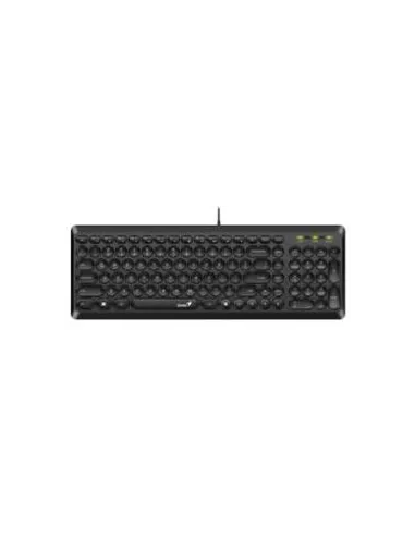 TECLADO GENIUS Q200 SLIMSTAR NEGRO USB TECLAS REDONDAS