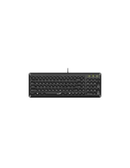 TECLADO GENIUS Q200 SLIMSTAR NEGRO USB TECLAS REDONDAS