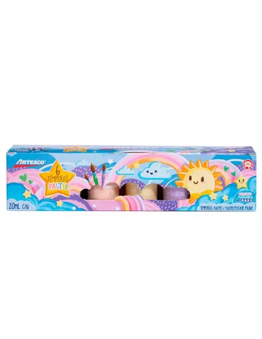 TEMPERA ARTESCO PASTEL X 6 COLORES 20ML