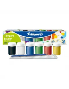 TEMPERA PELIKAN ECONOMICA 20ML X6 COL.