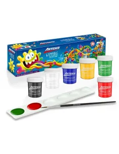 TEMPERA ARTESCO KIDS X 6 COLPINCELPALETA 20ML