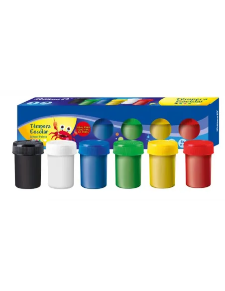 TEMPERA PELIKAN X6 COLORES  PALETAPINCEL
