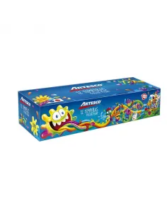 TEMPERA ARTESCO KIDS X 12 COLORESPINCEL 20ML