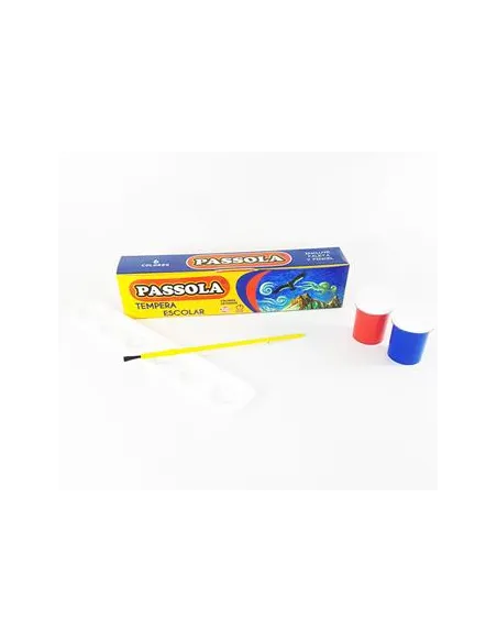 TEMPERA PASSOLA X 6 COLORES 20 ML  PALETAPINCEL