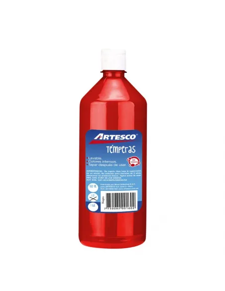 TEMPERA ARTESCO LITRO ROJO