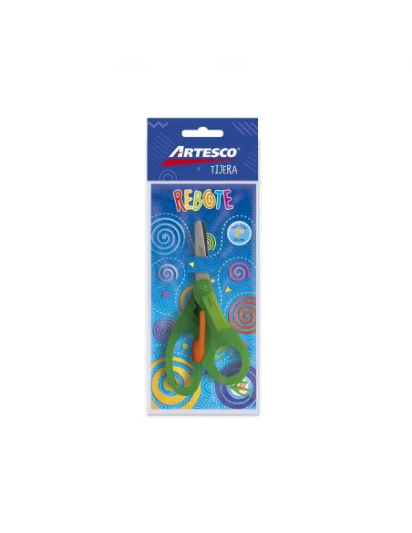 TIJERA ARTESCO LA NARANJITA 5 PULG 13CM REBOTE ESCOLAR