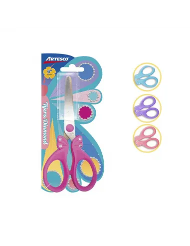 TIJERA ARTESCO DIAMOND 6 PULG 14CM V/COL