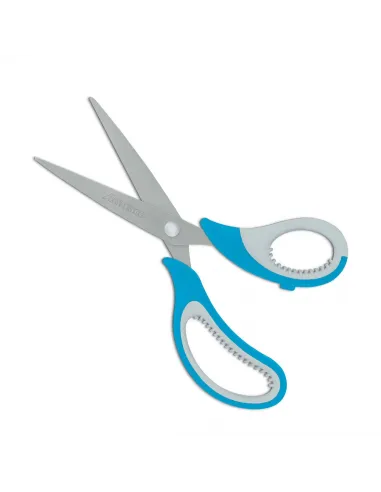 TIJERA ARTESCO SUPERFLEX OFICINA  8 PULG AZUL/GRIS/ROSADO