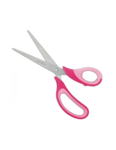 TIJERA ARTESCO SUPERFLEX OFICINA  8 PULG AZUL/GRIS/ROSADO