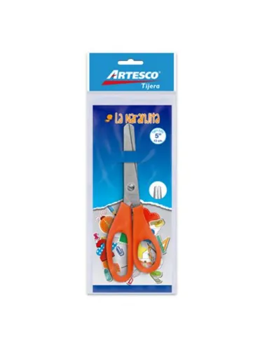 TIJERA ARTESCO LA NARANJITA 5 PULG 13CM ESCOLAR