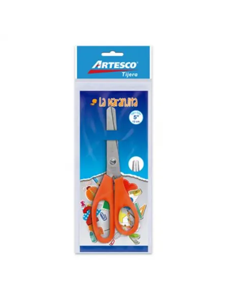 TIJERA ARTESCO LA NARANJITA 5 PULG 13CM ESCOLAR
