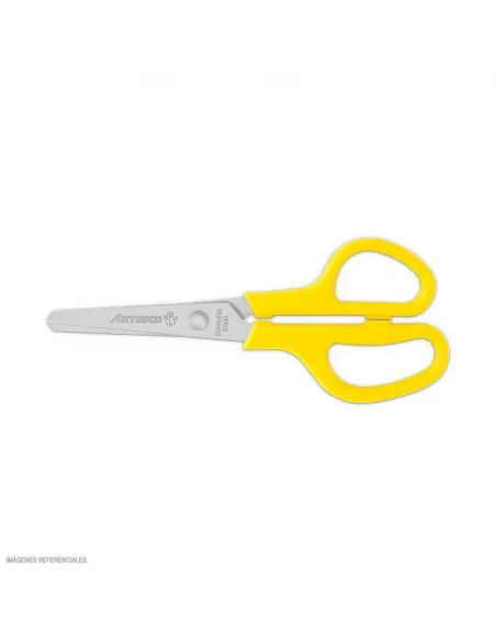 TIJERA ARTESCO ZURDOS 5 PULG ESCOLAR SOLO AMARILLO