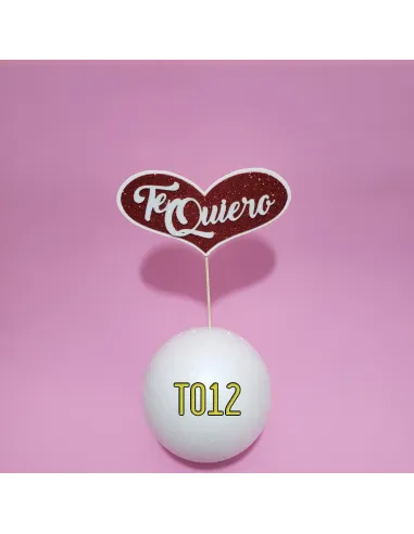 TOPPER CORAZON TE QUIERO R. T012