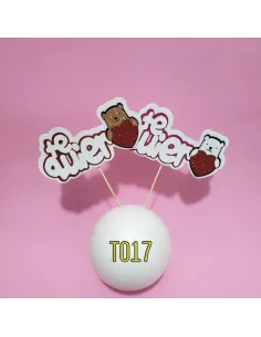 TOPPER TE QUIERO/OSITO R. T017