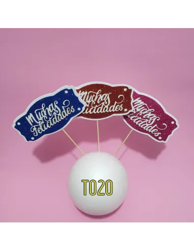TOPPER MUCHAS FELICIDADES R. T020