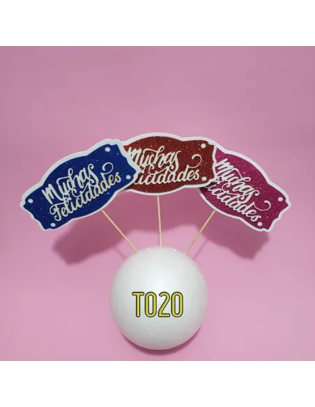 TOPPER MUCHAS FELICIDADES R. T020