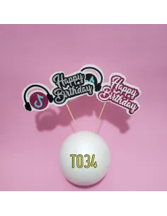 TOPPER HAPPY BIRTHDAY TIK TOK R. T034