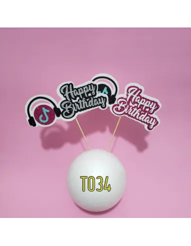 TOPPER HAPPY BIRTHDAY TIK TOK R. T034