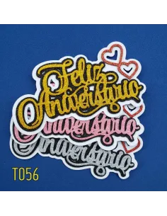 TOPPER FELIZ ANIVERSARIO/CORAZONES R. T056