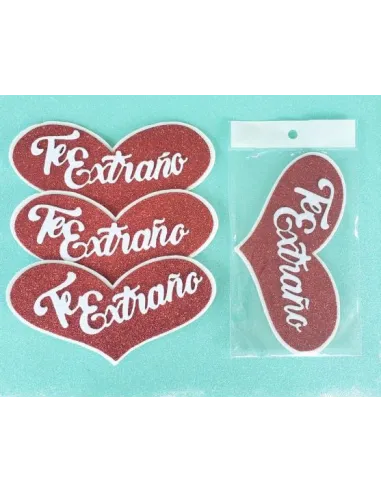 TOPPER CORAZON TE EXTRAÑO R. T010