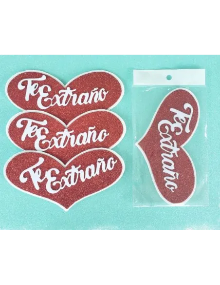 TOPPER CORAZON TE EXTRAÑO R. T010