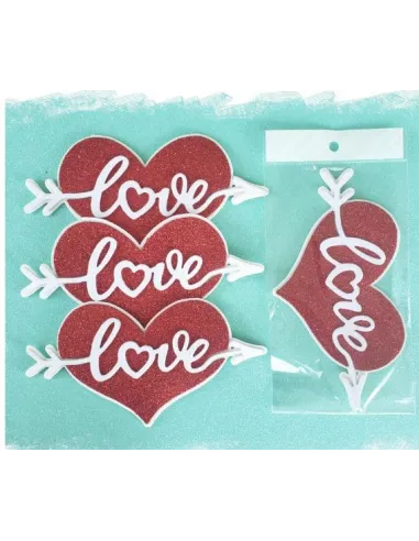 TOPPER CORAZON FLECHADO - LOVE R. T049