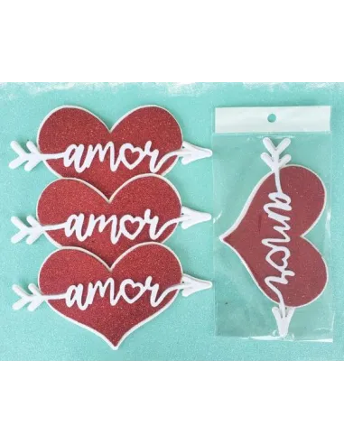 TOPPER CORAZON FLECHADO - AMOR R. T050