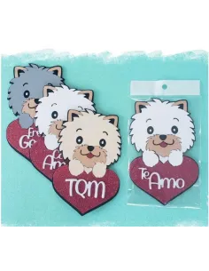 TOPPER PERRITO FRASES DE AMOR R. T053