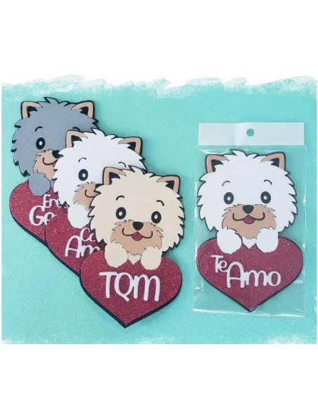 TOPPER PERRITO FRASES DE AMOR R. T053