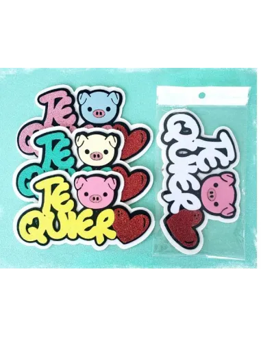 TOPPER TE QUIERO - CERDITO R. T061